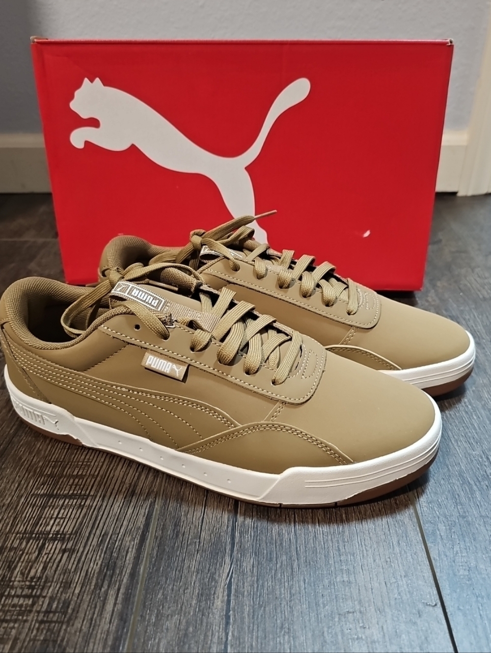Puma Skate Men's 10 Brown And White Sneaker Shoes New In Box